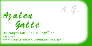 azalea galle business card